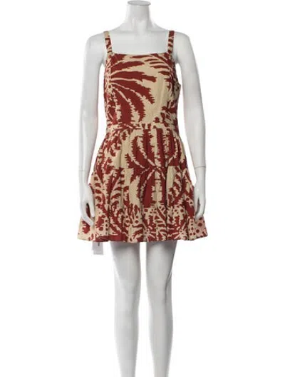 Pre-owned Walter Baker Printed Mini Dress In Multicolor