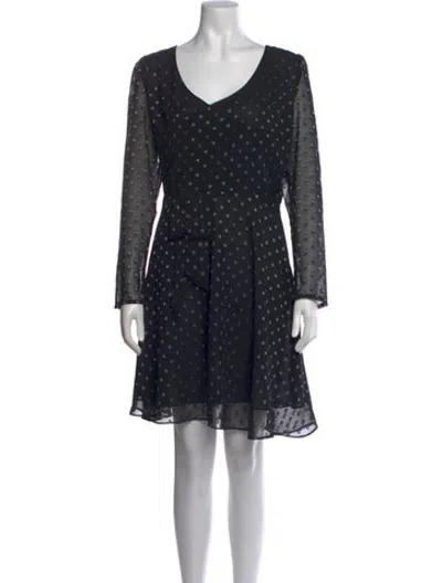 Pre-owned Walter Baker Printed Mini Dress W/ Tags In Black/metallic