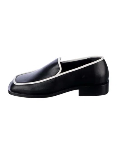 Pre-owned Wandler Leather Loafers In Black