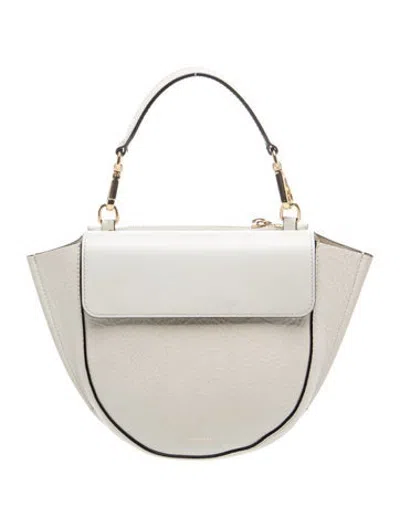 Pre-owned Wandler Leather Top Handle Bag In Neutrals