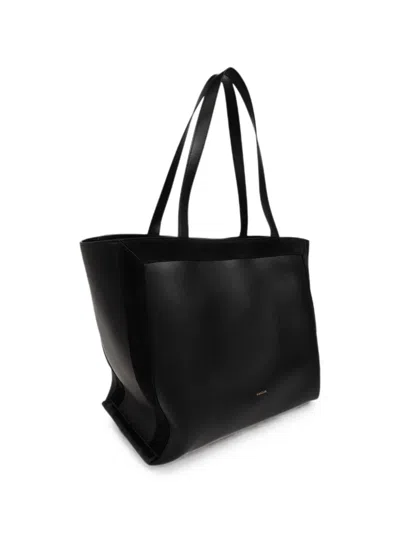 Wandler Mittelgrosse Tote Bag Aus Leder In Black