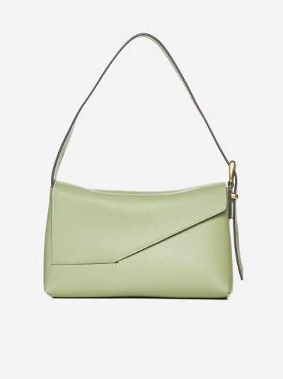 Wandler Oscar Leather Shoulder Bag In Green