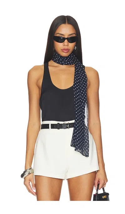 Wao Scoop Neck Tank Top In Black