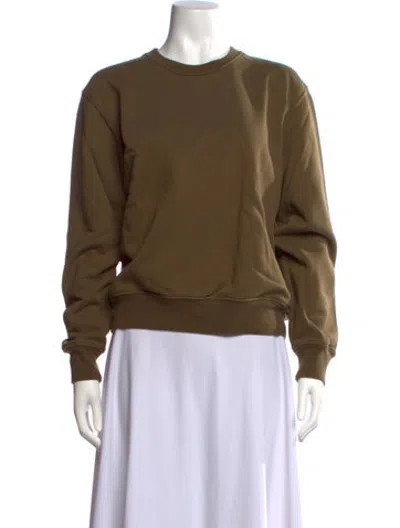 Pre-owned Wardrobe.nyc Crew Neck Long Sleeve Sweatshirt In Green