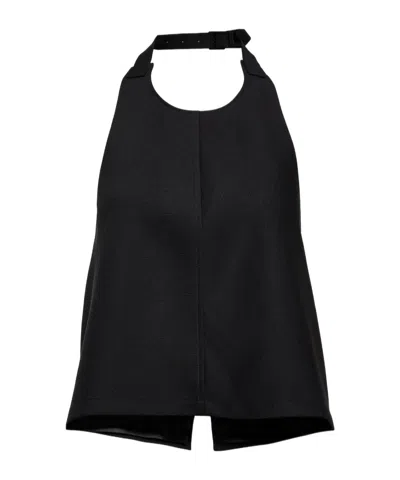 Wardrobe.nyc Halter Neck Top In Black