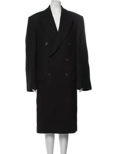 Pre-owned Wardrobe.nyc Virgin Wool Peacoat In Black