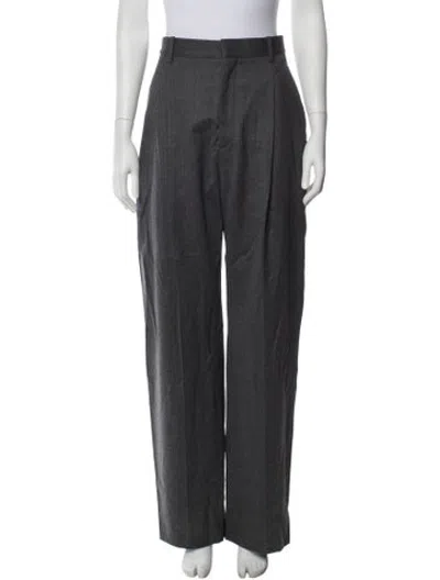 Pre-owned Wardrobe.nyc Virgin Wool Wide Leg Pants In Grey