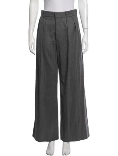 Pre-owned Wardrobe.nyc Virgin Wool Wide Leg Pants In Grey