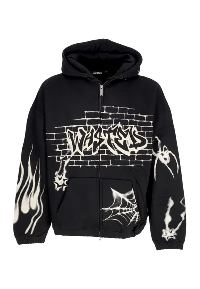 Wasted Paris Women's Zip Hoodie Atm Boxy Zip Hoodie Black