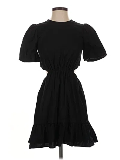 Pre-owned Wayf Casual Dress In Black