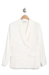 Wayf Double Breasted Blazer In Ivory