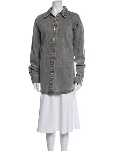 Pre-owned We11 Done Denim Jacket In Grey