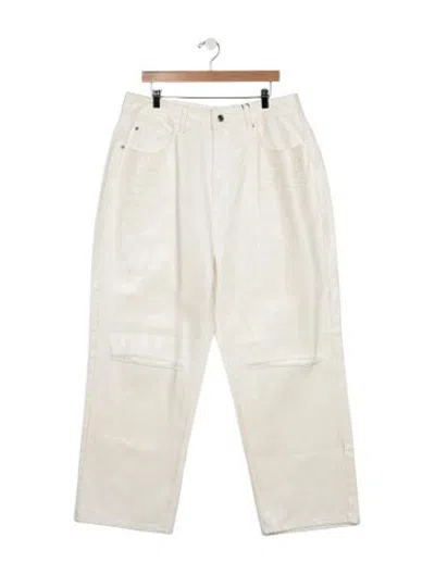 Pre-owned We11 Done Straight-leg Jeans In White