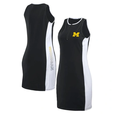 Wear By Erin Andrews Black Michigan Wolverines Bodyframing Tank Dress