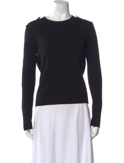Pre-owned We-ar4 Wool Crew Neck Sweater In Black