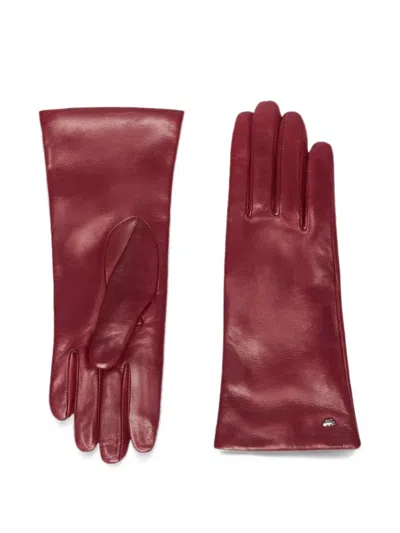 Weekend Max Mara Lambskin Loves In Burgundy