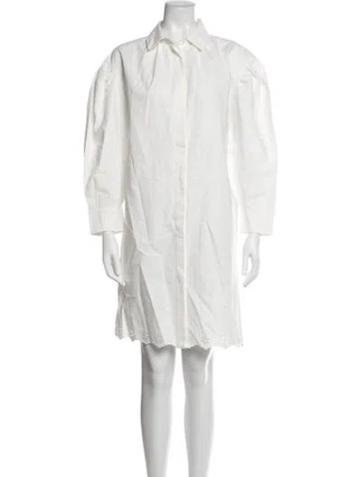 Pre-owned Weekend Max Mara Mini Dress In Neutrals