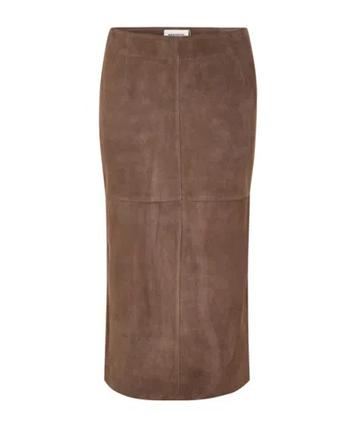 Weekend Max Mara Simple Skirt In Brown