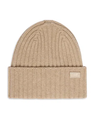 Weekend Max Mara Wkaritmo Rib Knit Wool Beanie In Neutral