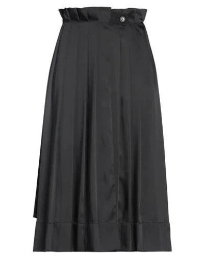 Weekend Max Mara Woman Midi Skirt Black Size 12 Polyacrylic, Virgin Wool