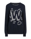 Weekend Max Mara Woman Sweater Midnight Blue Size Xl Acrylic, Alpaca Wool, Wool
