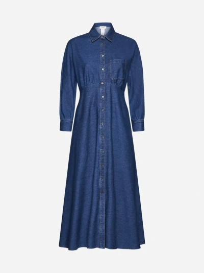 Weekend Max Mara Yemen Dress In Blue