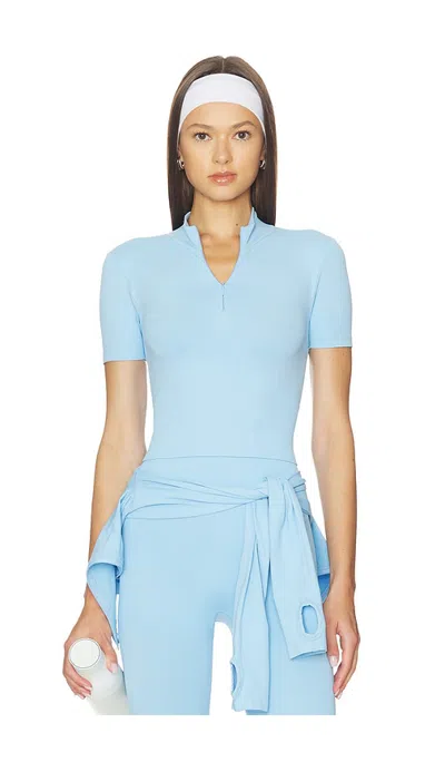 Wellbeing + Beingwell Jules Seamless Top In Blue
