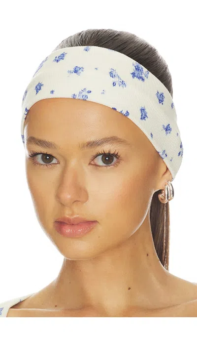 Wellbeing + Beingwell Sable Headband In Blue Floral