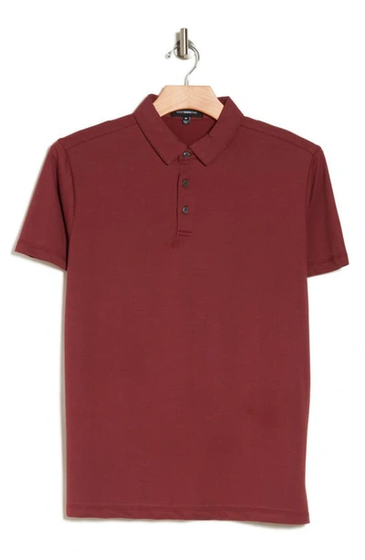 Westzeroone Boston Cotton Blend Polo In Soft Red