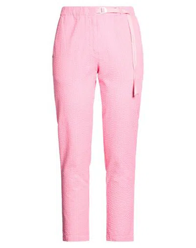 White Sand Woman Pants Pink Size 6 Cotton