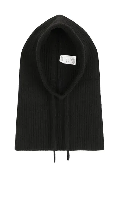 White + Warren Cashmere Balaclava In Black