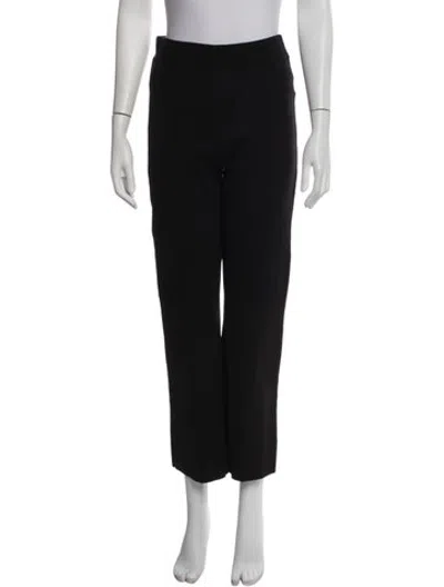 Pre-owned White + Warren Straight Leg Pants In Black