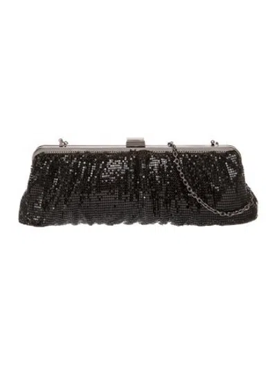 Pre-owned Whiting & Davis Mesh Evening Bag In Silver