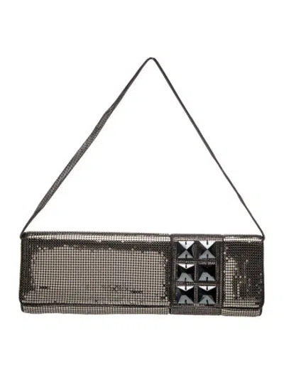 Pre-owned Whiting & Davis Metal Shoulder Bag In Silver