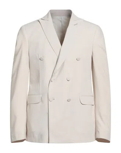 Why Not Brand Man Blazer Beige Size 42 Polyester, Viscose, Elastane In Neutral