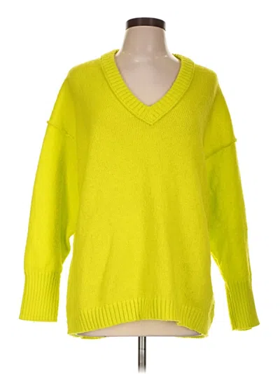 Pre-owned Wild Fable Pullover Sweater In Yellow