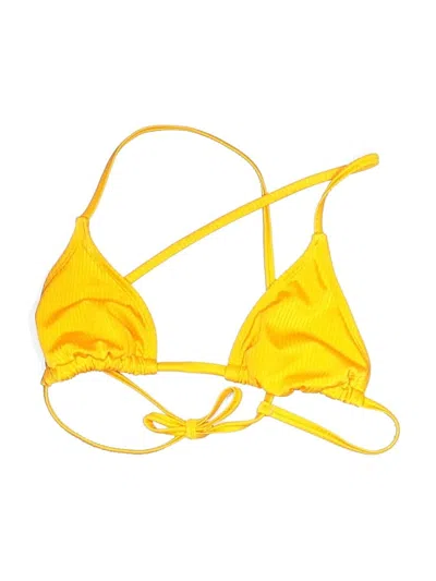 Pre-owned Wild Fable Swimsuit Top Yellow Swimwear