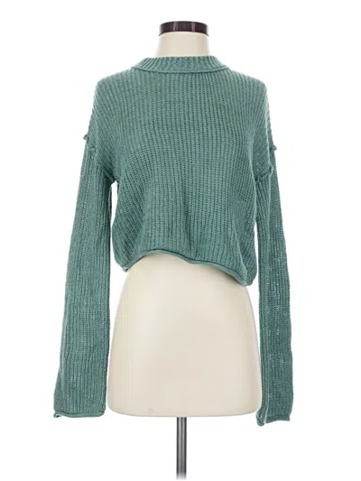 Pre-owned Wild Fable Turtleneck Sweater In Teal