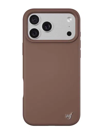 Wildflower Magsafe Chocolate Brown Iphone Case
