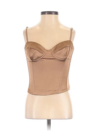 Pre-owned Wilfred Sleeveless Top Tan Sweetheart Neckline Tops
