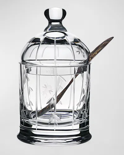 William Yeoward Crystal Abby Honey Jar With Spoon, 8 Oz. In Transparent