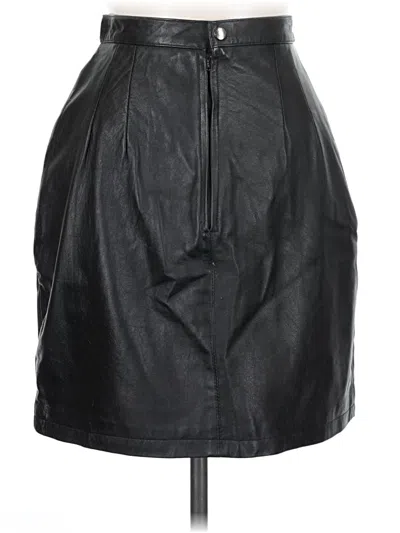 Pre-owned Wilsons Leather Faux Leather Skirt In Black