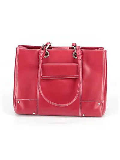 Pre-owned Wilsons Leather Leather Tote Bag In Red