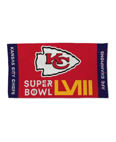 Wincraft Kansas City Chiefs 2023 Afc Champions Locker Room 22'' X 42'' Double-sided Towel In Multi