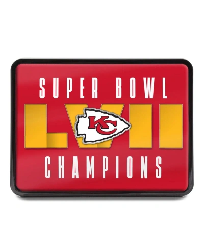 Wincraft Kansas City Chiefs Super Bowl Lvii Champions Rectangle Universal Hitch Cover In Red