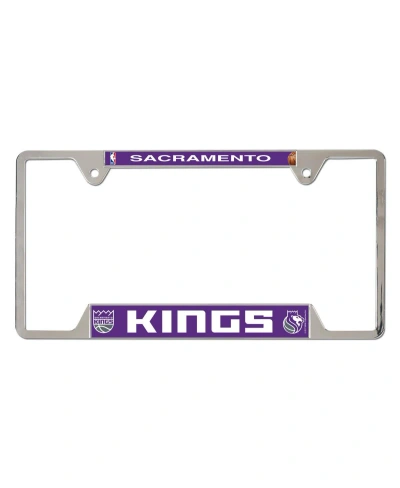 Wincraft Sacramento Kings License Plate Frame In Gray,purple