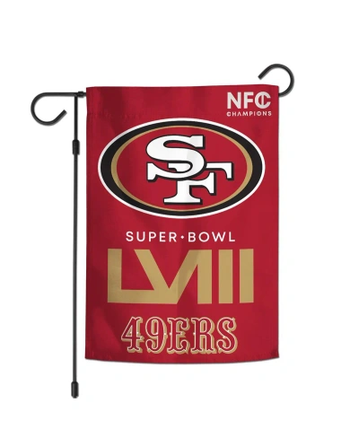 Wincraft San Francisco 49ers 2023 Nfc Champions 12" X 18" Two-sided Garden Flag In Red