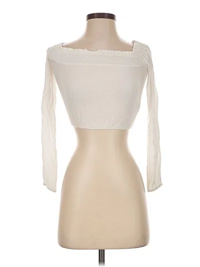 Pre-owned Windsor 3/4 Sleeve Top Ivory Strapless Neckline Tops