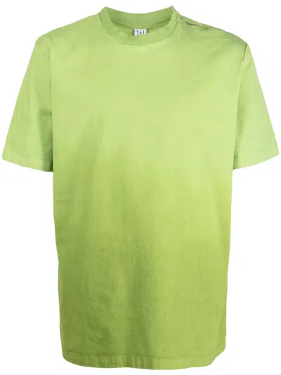 Winnie Ny Ombré-effect Cotton-blend T-shirt In Green
