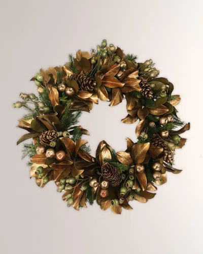 Winward Golden Holiday Deluxe Wreath